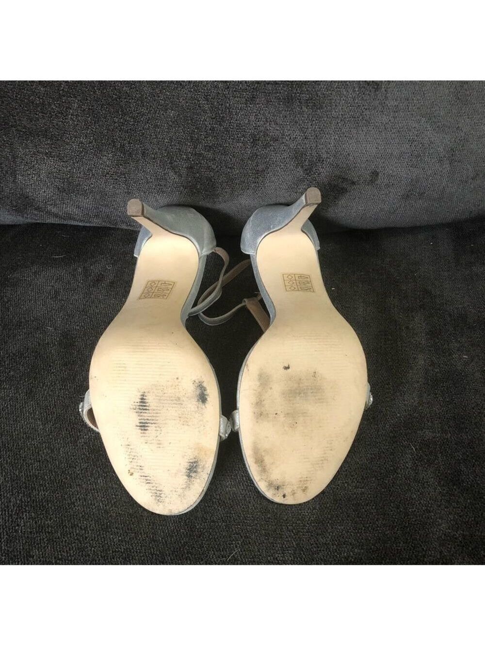 call It Spring Size 9 Silver Rhinestone Stilettos - Picture 5 of 5